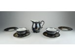 Régi Bavaria porcelán teáskészlet