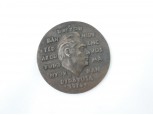 Régi Dr. Bánhidy Ferenc bronz plakett 1974