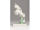Herendi porcelán kecske talapzaton 12.5 cm
