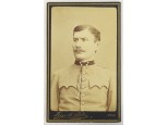 Antik LEOPOLD BUDE fotográfia katona portré