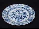 Antik ELBOGEN porcelán kerek kínáló tál