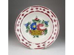 Antik Hollóházi porcelán falitányér 24.5 cm