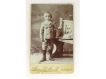 Antik LANGSFELD MOR. M. gyermek fotográfia