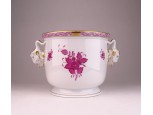 Hibátlan Herendi kosfejes porcelán kaspó