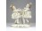 Régi jelzett SITZENDORF porcelán figura pár