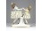 Régi jelzett SITZENDORF porcelán figura pár