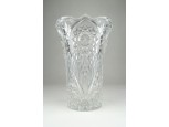 Régi csiszolt kristály váza 18 cm