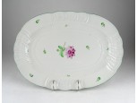 Nagyméretű Herendi porcelán kínáló tálca