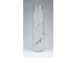 Antik üveg szálváza 18.5 cm ~ 1900 körül