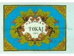 TOKAJ feliratos ritka olasz falikárpit 53 x 73 cm borász relikvia, borászati reklám