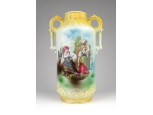 Antik szüreti porcelán amfóra 16.5 cm