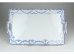 Antik porcelán kínáló tálca 32 cm