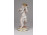 Schaubach kunst porcelán zenélő kisfiú