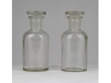 Régi dugós gyógyszertári 50 ml patika üveg 2 darab