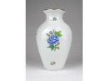 Régi Viktória mintás Herendi porcelán váza 14 cm