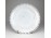 Antik jelzett kék-fehér áttört szélú porcelán dísztányér 17.5 cm