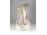 Régi hatalmas osztrák Amphora nőstény oroszlán porcelán szobor 42.5 cm