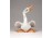 Festett Herendi porcelán hattyú 10.5 cm