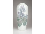 Régi gesztenyefalevél Schwarzburg porcelán váza 22 cm