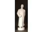 Régi fehér biszkvit porcelán szobor LU XUN kínai író és költő 32.5 cm