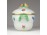 Antik pipacsos Herendi porcelán bonbonier