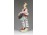 Heinrich von Bibra : Hangszeren játszó nő porcelán figura XVIII. század
