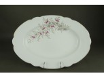 Nagyméretű ovális alakú aranyozott porcelán húsos tál