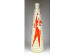 Régi sérült Zsolnay - Török porcelán váza 40.5 cm