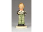 Régi Hummel kórustag porcelán kisfiú 8 cm