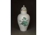 Antik fedeles Meisseni porcelán urna urnaváza 25 cm