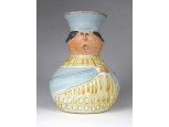 Kiss Roóz Ilona : Figurális kerámia váza 14 cm