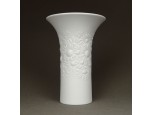 Rosenthal Studio Linie fehér matt domború virágos porcelán váza 13 cm