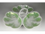 Antik porcelán asztalközép kínáló tál 34 cm