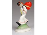 Herendi mini porcelán legény figura 5,5 cm