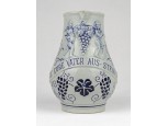 Jelzett német kerámia boroskorsó 12 cm