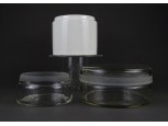 Laboratóriumi üveg és kőporcelán edény 3 darab CHINOIN