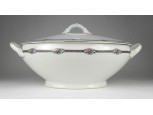 Régi cseh Bohemia porcelán leveses tál 33 cm