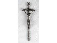 Iparművészeti fém feszület kereszt 14.5 cm