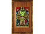 Kátai Mihály : Anya gyermekével tűzzománc kép 34.5 x 22.5 cm