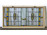 Antik színes ólomüveg ablak 55.5 x 113 cm