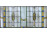Antik színes ólomüveg ablak 55.5 x 113 cm