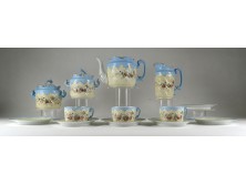 Antik halványkék színű porcelán teáskészlet