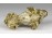 Antik angol buldog festett színezett bécsi bronz szobor 7.3 cm