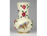 Antik Zsolnay porcelánfajansz váza családi jelzéssel ~1880