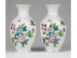 Régi kisméretű kínai porcelán váza pár 9.5 cm