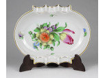 Régi tulipán mintás Herendi porcelán hamutál