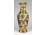 Gazdagon aranyozott kínai porcelán váza 20.5 cm