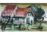 Péli Emődi Etelka : "Eső után" 1996