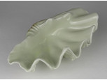 Jelzett Hollóházi porcelán kagyló 20 cm