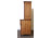 Antik hatalmas copf könyvszekrény  214 x 170 cm